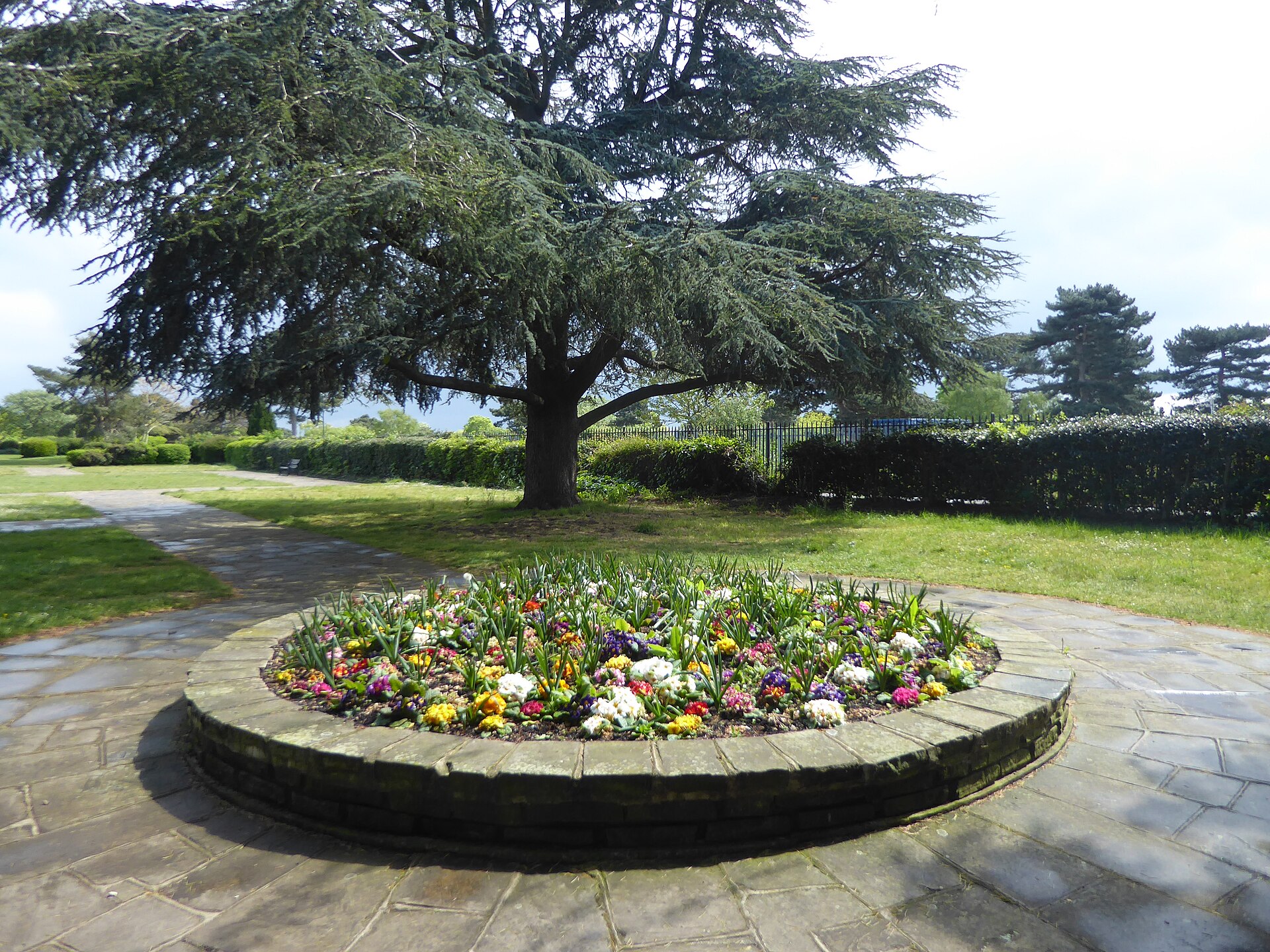 Flower bed in Rockliffe Gardens   geograph.org.uk   6461758